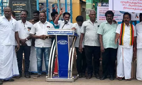 சலவை தொழிலாளர்கள் ஆர்ப்பாட்டம்