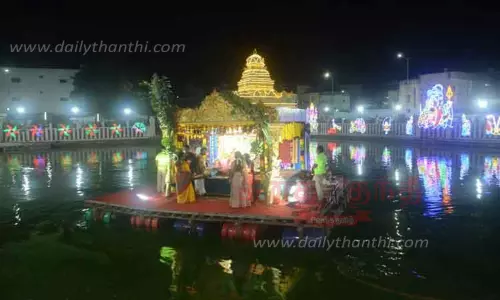 சிவன் கோவிலில் தெப்ப திருவிழா