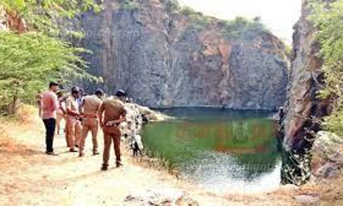 கல்குவாரி குட்டையில் மூழ்கிய சென்னை மாணவன் பிணமாக மீட்பு