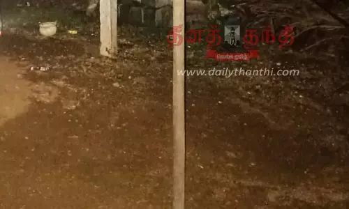 பெருந்துறை பகுதியில் சந்திரகிரகணத்தின்போது செங்குத்தாக நின்ற உலக்கை