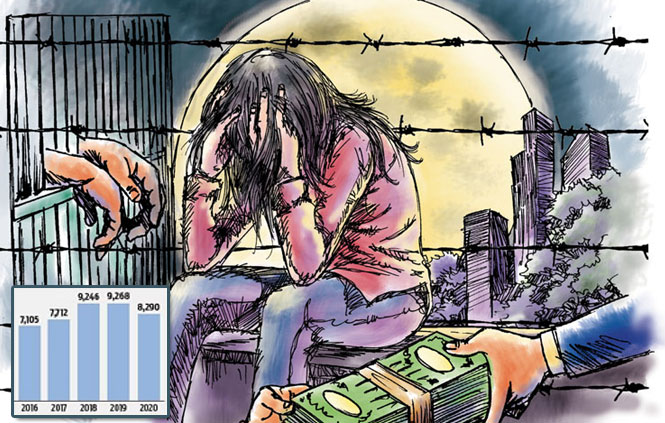 குஜராத்தில் 5 ஆண்டுகளில் 40 ஆயிரத்திற்கும் அதிமான பெண்கள் மாயம்.. விபச்சாரத்துக்கு விற்கப்பட்டதாக அதிர்ச்சி தகவல் !