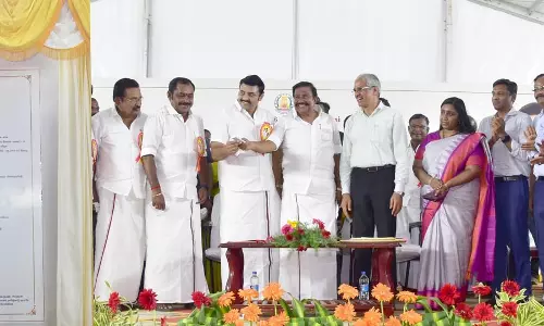 திருச்செங்கோடு அருகே ரூ.400 கோடியில் கூட்டுக்குடிநீர் திட்டம்-அமைச்சர் கே.என்.நேரு தொடங்கி வைத்தார்