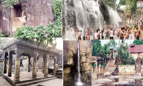 திற்பரப்பு அருவிக்குள் காளி குகைக்கோவில் திற்பரப்பு அருவிக்குள் காளி குகைக்கோவில்
