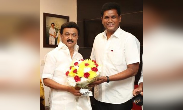 முதல்-அமைச்சர் மு.க.ஸ்டாலினை சந்தித்து வாழ்த்து பெற்றார் டி.ஆர்.பி.ராஜா..!