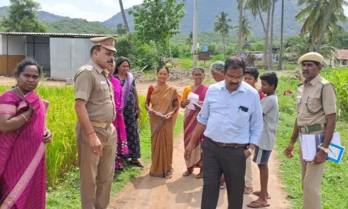 விவசாய நிலங்களில் மின்வேலி அமைத்தால் புகார் தெரிவிக்கலாம்கள ஆய்வு நடத்திய அதிகாரிகள் தகவல்