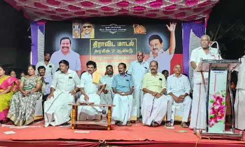 புள்ளம்பாடி வடக்கு, கல்லக்குடி பேரூர் தி.மு.க. சார்பில் தமிழக அரசின் 2 ஆண்டு சாதனை விளக்க பொதுக்கூட்டம்