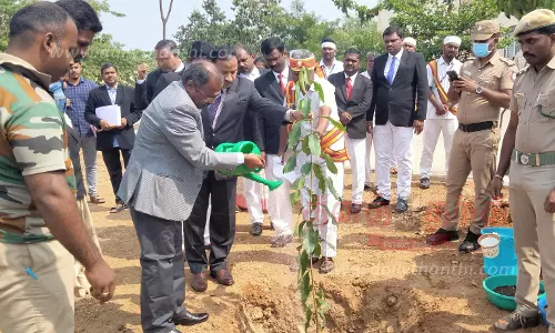 தர்மபுரி ஒருங்கிணைந்த நீதிமன்ற வளாகத்தில்சென்னை ஐகோர்ட்டு நீதிபதி நேரில் ஆய்வு