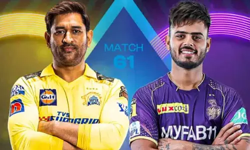 கொல்கத்தா அணிக்கு எதிரான ஆட்டத்தில் சென்னை பேட்டிங்  தேர்வு