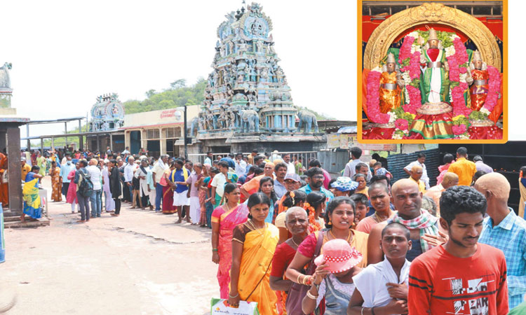 திருத்தணி முருகன் கோவிலில் குவிந்த பக்தர்கள்
