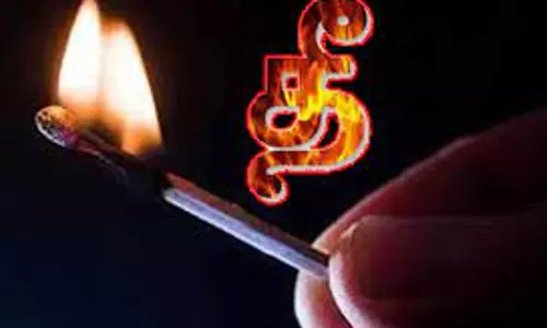 பெண் தீக்குளிக்க முயற்சி