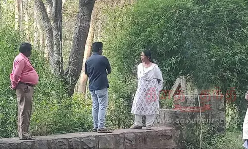 வேப்பாடி ஆற்றில் தடுப்பணை கட்டுவது குறித்து கலெக்டர் ஆய்வு