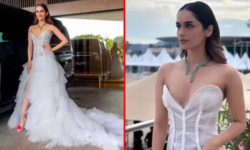 கேன்ஸ் திருவிழா:  மணமகள் உடை, முதலை நெக்லெஸ் என கலக்கிய இந்திய நடிகைகள்