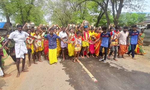 சிந்தலவாடி மாரியம்மன் கோவிலில் பால்குட ஊர்வலம் சிந்தலவாடி மாரியம்மன் கோவிலில் பால்குட ஊர்வலம்
