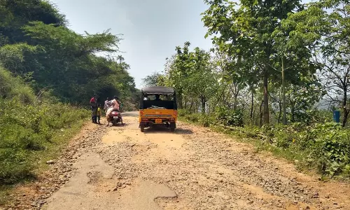 வனத்துறையினர் தடையால்கிடப்பில் போடப்பட்ட சாலை அமைக்கும் பணி :பொதுமக்கள் அவதி