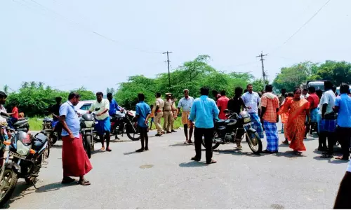 அரசுக்கு சொந்தமான மரங்களை வெட்ட பொதுமக்கள் எதிர்ப்பு