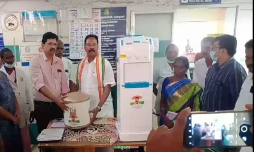 அரசு ஆஸ்பத்திரிக்கு புதிய குடிநீர் சுத்திகரிப்பு எந்திரம்