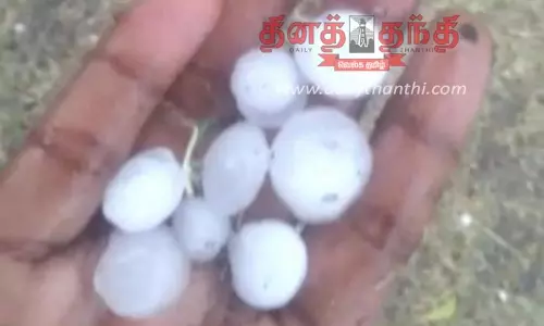 ஆப்பக்கூடல் பகுதியில் ஆலங்கட்டி மழை