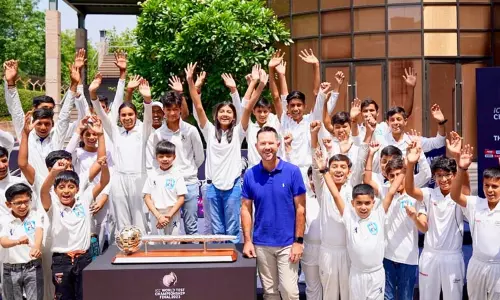 உலக டெஸ்ட் சாம்பியன்ஷிப் இறுதிப்போட்டி: கோப்பையை வெளியிட்ட ரிக்கி பாண்டிங்...!