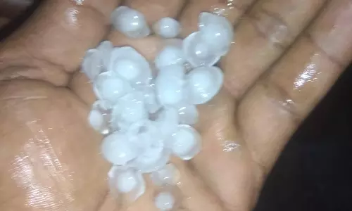 பென்னாகரத்தில் ஆலங்கட்டி மழை