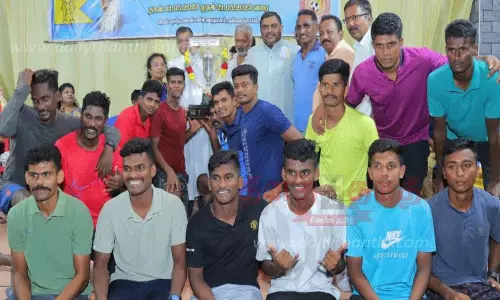 மாநில கால்பந்து போட்டி; தமிழ்நாடு போலீஸ் அணி முதலிடம் மாநில கால்பந்து போட்டி; தமிழ்நாடு போலீஸ் அணி முதலிடம்