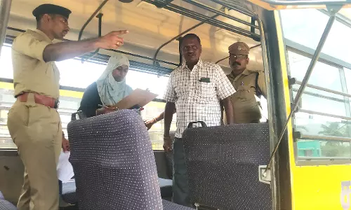 148 பள்ளி வாகனங்கள் ஆய்வு