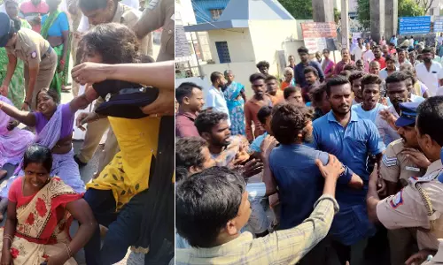 தவறான சிகிச்சை அளித்ததாக கூறிஉறவினர்கள் மறியல்