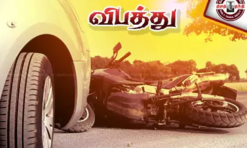 வேன்-மோட்டார் சைக்கிள் மோதல்; தொழிலாளி பலி