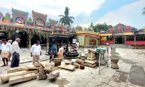 அரியலூர் ஆலந்துறையார் கோவில் கும்பாபிஷேக பணிகள் தீவிரம் அரியலூர் ஆலந்துறையார் கோவில் கும்பாபிஷேக பணிகள் தீவிரம்