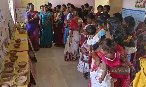 குழந்தை வளர்ச்சி திட்டத்தின் சார்பில் அன்ன பிரசன்ன திவாஸ் நிகழ்ச்சி