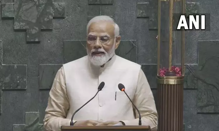 புதிய நாடாளுமன்றம் திறப்பு வரலாற்று சிறப்புமிக்கது - பிரதமர் மோடி உரை புதிய நாடாளுமன்றம் திறப்பு வரலாற்று சிறப்புமிக்கது - பிரதமர் மோடி உரை