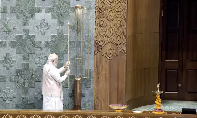 புதிய நாடாளுமன்றம் அனைத்து இந்தியர்களுக்கும் பெருமிதம் அளிக்கும் - பிரதமர் மோடி புதிய நாடாளுமன்றம் அனைத்து இந்தியர்களுக்கும் பெருமிதம் அளிக்கும் - பிரதமர் மோடி