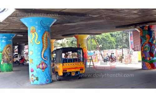 ஓவியங்களால் ஒளிரும் ேகாவை மாநகரம்