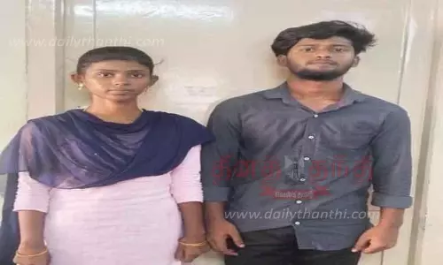 கோபி மகளிர் போலீஸ் நிலையத்தில்பாதுகாப்பு கேட்டு காதல் ஜோடி தஞ்சம்