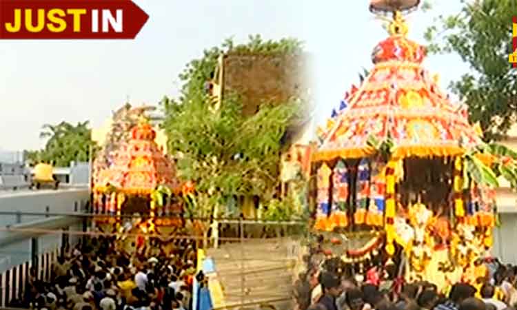 வைகாசி விசாகத்தையொட்டி, வடபழனி முருகன் கோயிலில் தேரோட்டம் வெகு விமரிசையாக நடைபெற்ற தேரோட்டம்