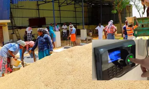 பயோமெட்ரிக் முறையில் நெல்கொள்முதல்: தமிழகம் முழுவதும் இன்று முதல் அமல் பயோமெட்ரிக் முறையில் நெல்கொள்முதல்: தமிழகம் முழுவதும் இன்று முதல் அமல்