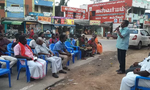 விராலிமலையில் தெருமுனை கூட்டம்