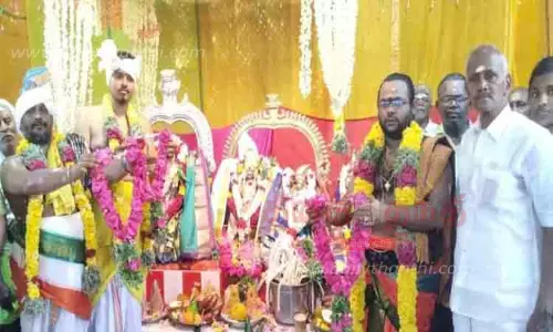 அமுதலிங்கேஸ்பரர் கோவிலில் திருக்கல்யாண வைபவம்