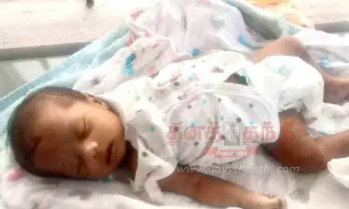விபத்தில் ஒரு மாத பெண் குழந்தை பலி