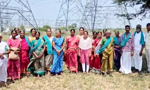 மின்நிலையம் அமைக்க விவசாயிகள் எதிர்ப்பு