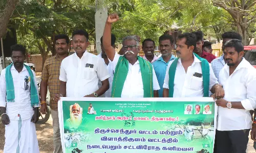 உடன்குடி, விளாத்திகுளம் பகுதியில் கனிமவள திருட்டை தடுத்து நிறுத்த கோரிக்கை