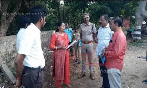 பிளாஸ்டிக் ஒழிப்பு சோதனைச்சாவடி அமைக்க இடம் தேர்வு