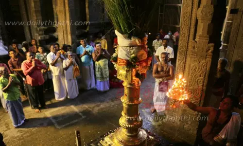 நெல்லையப்பர் கோவிலில் பிள்ளையார் திருவிழா கொடியேற்றம்