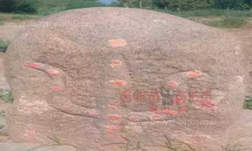 பழங்கால சூலக்கல் கண்டுபிடிப்பு