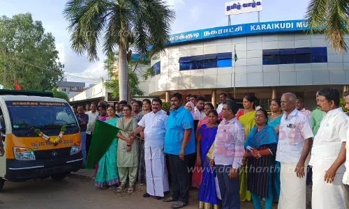 திடக்கழிவு மேலாண்மை பணிக்கு புதிய வாகனங்கள் திடக்கழிவு மேலாண்மை பணிக்கு புதிய வாகனங்கள்