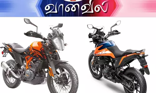 அட்ஜெஸ்டபிள் சஸ்பென்ஷனுடன் கே.டி.எம். 390 அட்வென்சர் அட்ஜெஸ்டபிள் சஸ்பென்ஷனுடன் கே.டி.எம். 390 அட்வென்சர்