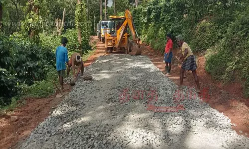 மலை கிராமத்துக்கு ரூ.3½ கோடியில் சாலை