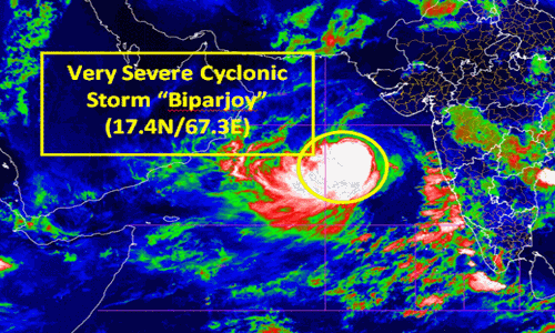 பிபோர்ஜாய் புயல் மிக தீவிர புயலாக வரும் 15-ந்தேதி கரையை கடக்கும்: இந்திய வானிலை மையம்