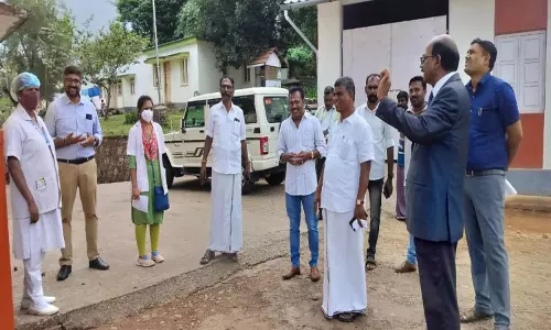 பந்தலூர் அரசு ஆஸ்பத்திரிக்கு புதிதாக கட்டிடம் கட்ட தேர்வு செய்யப்பட்ட இடத்தில் அதிகாரிகள் ஆய்வு