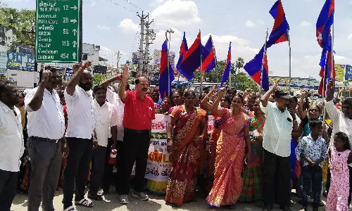 தலித் விடுதலை கட்சியினர் ஆர்ப்பாட்டம்