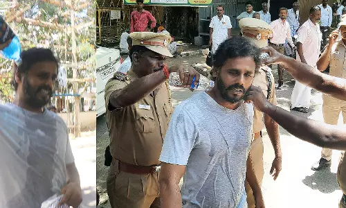 பெட்ரோல் ஊற்றி தற்கொலைக்கு முயன்றவரால் பரபரப்பு